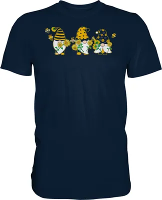 Produktbild von Gartenzwerge Sonnenblumen T-Shirt Garten Motiv Gärtner Geschenk – Navy / 3XL