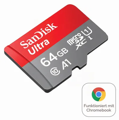 Image de SanDisk Ultra - Flash-Speicherkarte (microSDXC-an-SD-Adapter inbegriffen)