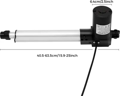 Image de Actionneur linéaire, capacité de charge de 6000 N, course de 230 mm, couleur : blanc