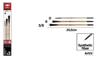 Produktbild von Professionelle Pinsel, 3er-Set – Artix