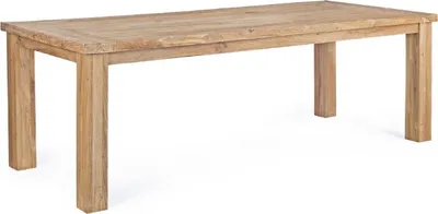 Produktbild von Casa Padrino Luxus Gartentisch Naturfarben 240 x 100 x H. 77 cm - Rechteckiger Garten Esstisch aus recyceltem Teakholz - Teakholz Garten Möbel - Luxus Garten Möbel