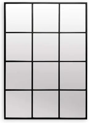 Imagen del producto de Espejo de pared Silecomplaza, marco de metal , estilo vintage, 90 x 60 cm