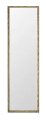 Obrázek produktu pro MO.WA Nástěnné zrcadlo, klasické zrcadlo, 40x135 cmAntikové stříbro, dřevěný rám, vertikální, horizontální, pro vchod, koupelnu, ložnici, předsíň, Vyrobeno v USA