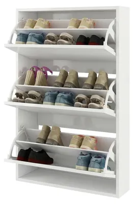 Produktbild von Irgoli – Schuhregal, 70x25x109h cm Weiß, 6 Regalböden