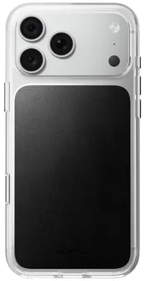 Obrázek produktu pro Nomad Clear Leather Case, black (Horween) - iPhone 18 Pro Max/17 Pro Max