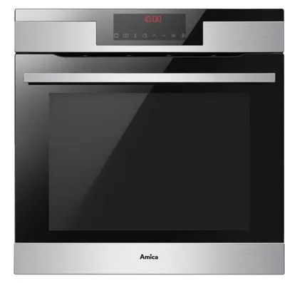 Image de Four intégrable multifonction 77l 60cm à pyrolyse inox - Amica - ED57521OPX -