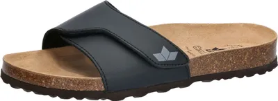 Produktbild von Pantolette Bioline Clea Größe 41 mit Klettverschluss, Leder-Decksohle und Kork-Fußbett