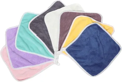 Produktbild von 8 Stück Gesichtshandtücher aus weichem Flanell für Neugeborene und Kleinkinder