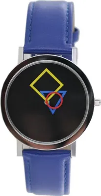 Produktbild von Aristo Bauhaus Damen Uhr Edelstahl 4D86B Leder blau