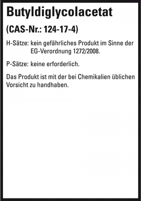 Produktbild von Dreifke® Aufkleber I GHS-Etikett Butyldiglycolacetat, GefStoffV/GHS/CLP, Foli...