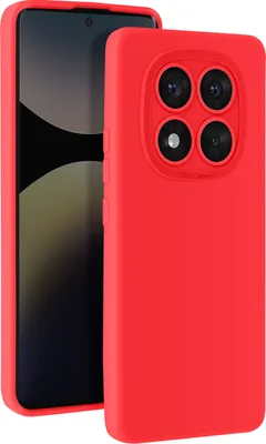 Produktbild von Avizar, Hülle für Redmi Note 14 Pro und 14 Pro Plus Silikon Kamera geschützt, Rot