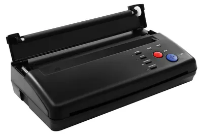 Zdjęcie produktu dla Maszyna do tworzenia szablonów do tatuaży - Kopiarka termotransferowa A4 - Bez atramentu - 100–240 V - Wtyczka EU - Przenośna - Czarna