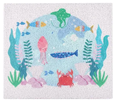 Produktbild von Badezimmer-Duschmatte, rutschfest, antibakteriell, weiß, 60 x 60 cm