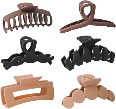 Produktbild von 6 große Haarklammern für Frauen, moderne Haarclips und Haarspangen für dickes und dünnes Haar