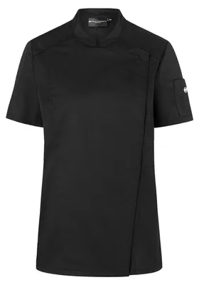 Productafbeelding van Karlowsky - "Moderne" kookjas voor dames, korte mouwen, model FK3284 (maat 34 DE) (zwart)