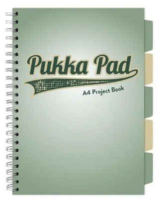 Produktbild von Kołozeszyt Pukka Pad A4 zielony Sage Project Book