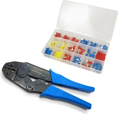 Produktbild von ARLI Crimpzange + Kabelschuhe Sortiment 175 teilig Set