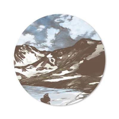 Produktbild von MuchoWow® Mauspad Mousepad Berg - Meer - Himmel 40x40 cm - Mousepads - Maus Mat - Pad - Mausunterlage - Schreibtisch Accessoires