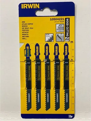 Productafbeelding van Decoupeerzaagbladen voor hout, set van 5, type T111c