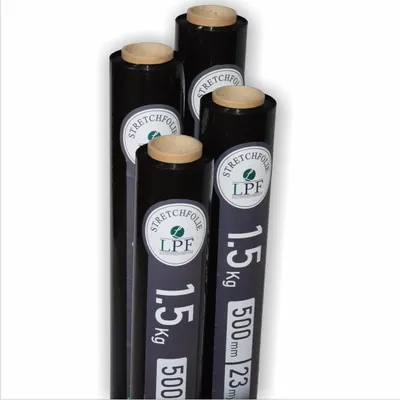 Produktbild von 4x Stretchfolie Wickelfolie schwarz 1,5Kg, Breite 500mm