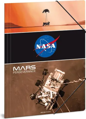 Produktbild von Ars Una Zeichnungs- Sammelmappe DIN A4 mit Gummizug und 3 Klappen, NASA Mars, braun-orange
