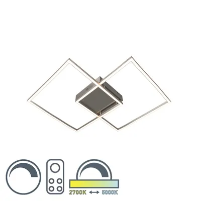 Image de Paul Neuhaus 6429-55 Paul Neuhaus Q-INIGO Smart Home Deckenleuchte silber 25 W