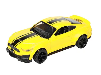 Produktbild von MUSTANG V8 Modellauto mit Rückzug Metall Modell Auto Spielzeugauto Geschenk Kinder 73 (Gelb)