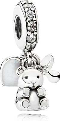 Produktbild von Pandora 792100CZ Charm-Anhänger Baby Teddybär Sterling Silber
