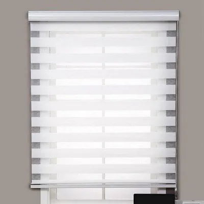 Produktbild von Doppelrolloschirm, weiß, breit, 50 cm x hoch 120 cm