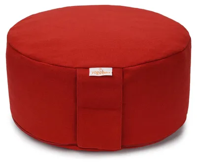 Produktbild von yogabox Meditationskissen BASIC - bordeaux 30 x 30 x 13 cm Buchweizenschalen