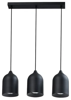 Immagine prodotto di Lampada a sospensione NILO nera 3xGU10x8W in metallo, dimensioni: 119,5x46x11,5 cm, IP20, Light Prestige