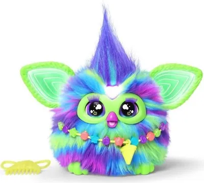 Image de Furby Galaxie, peluche activée par la voix brille dans le noir, jouets interactifs, des 6 ans