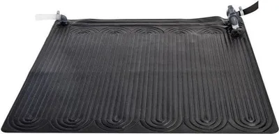 Produktbild von Schwarze Solarmat für tragbare Schwimmbäder - 120cm x 120cm - umweltfreundlich