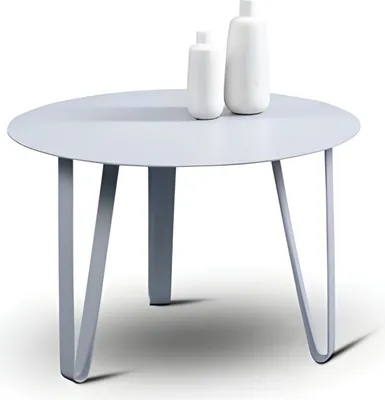 Image de Collection M2 - Table basse Emil 3 en métal, style moderne, ronde, 60 x 40 x 60 cm