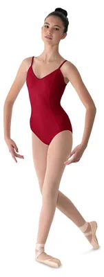 Zdjęcie produktu dla Damski body Mirella do tańca, z dekoltem w kształcie litery V, z szwem wzdłuż brzucha, kolor granatowy, rozmiar S