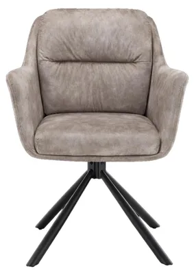 Imagen del producto de Conjunto de 2 sillones con reposabrazos modelo Talas, color taupe