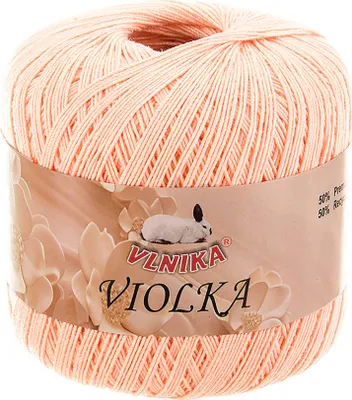 Produktbild von Häkelgarn Violka 50g Baumwolle tlw. recycled Klassikgarn Filetgarn unifarben