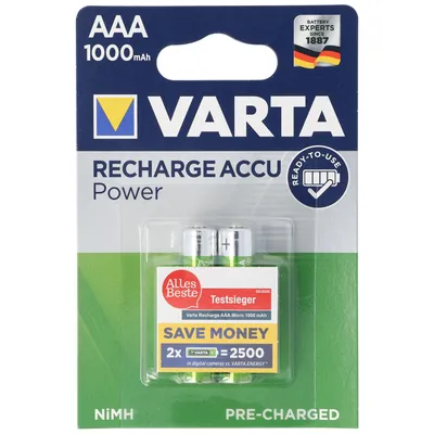 Produktbild von Varta 5703 Ready2Use Accu Micro 1000mAh 2er Pack