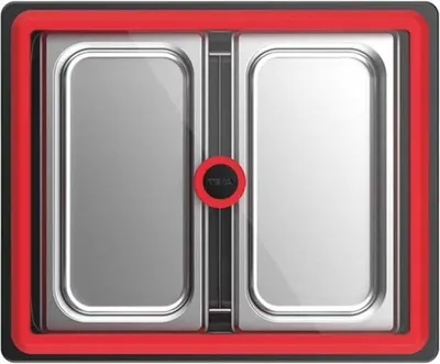 Produktbild von Teka 41599012, Rechteckig, Schwarz, Rot