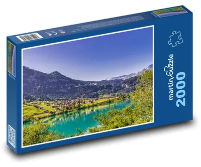 Obrázok produktu pre Puzzle 2000 Jazero vo Švajčiarskych Alpách - martinpuzzle