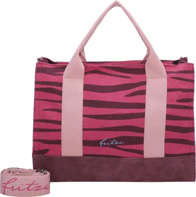 Zdjęcie produktu dla Fritzi aus Preußen Torba na ramię Canvas Tote Bag Zebra Pink