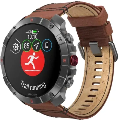 Produktbild von Polar Grit X2 Pro Titan, 3,53 cm (1.39"), AMOLED, Touchscreen, 32 GB, GPS, 64 g