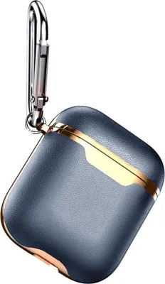 Image de Housse de protection pour AirPods Case - Bleu / Or