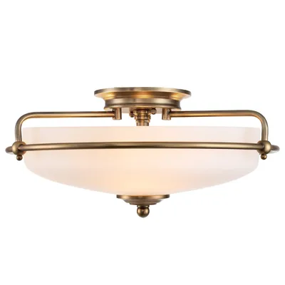 Zdjęcie produktu dla Lampa sufitowa Griffin mosięzny 3xE27x60W metal wym:19x42x42cm IP20 Quoizel
