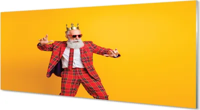 Produktbild von Glasbilder 125x50 Wandkunst Der Mann Plaidklage