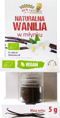 Obrázok produktu pre Vanilka v mlynčeku Čerstvé DOBRÉ vanilkové struky na mletie 5g, vanilkový struk