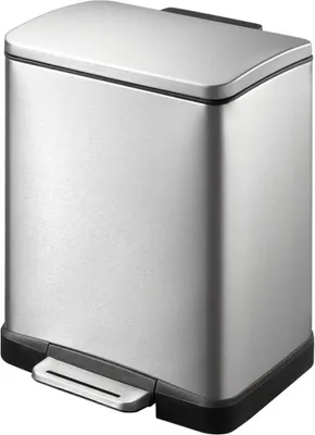 Produktbild von EKO Treteimer E-Cube 12 l edelstahl matt