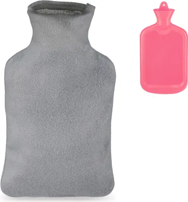 Produktbild von relaxdays Wärmflasche mit Bezug 1,5l