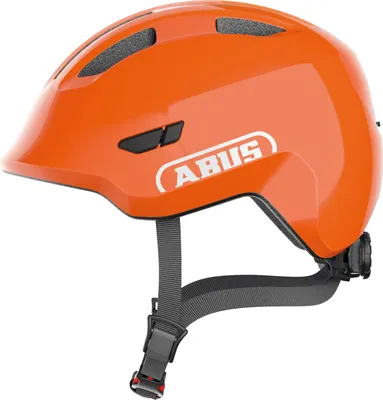 Immagine prodotto di Casco ABUS Smiley 3.0 per bambini - casco da bici con calzata bassa, design a misura di bambino e spazio per il codino - per ragazze e ragazzi - arancione lucido, taglia M (50-55 cm)