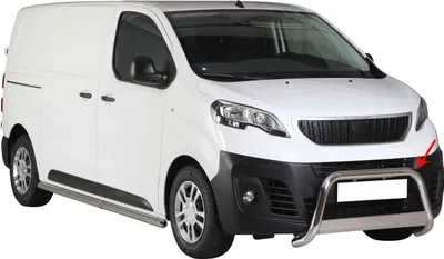 Image de Pare-buffle Avant pour Peugeot Expert 2016-2025 63 mm en Acier Gris